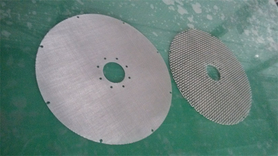 60 Duim van Aisi 304 de Filtratie van Draadmesh filter disc viscous liquid