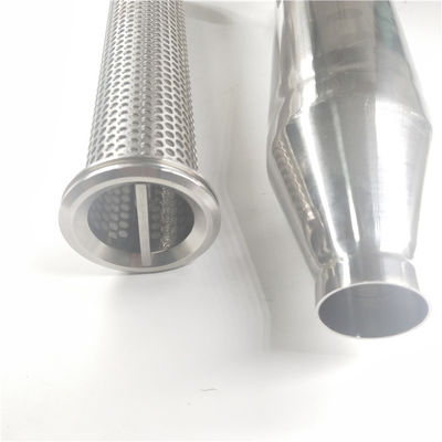 Vloeibaar Filtratiess304 0.5um Roestvrij staal Mesh Tube Filter