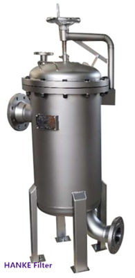 DN300 roestvrijstalen zakfilterbehuizing 5 micron filterclassificatie voor scheiding van vaste vloeistoffen